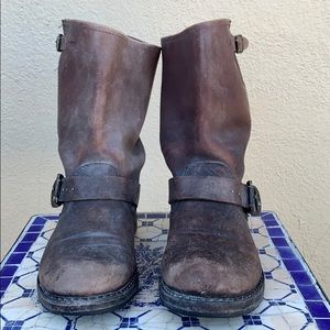 Beautifully Distressed Frye Boots